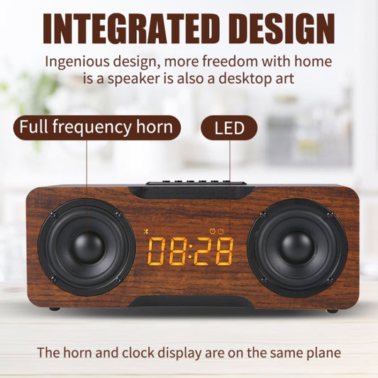 M8C Multifunctional Alarm Clock Bluetooth Speaker(Yellow) - Desktop Speaker by buy2fix | Online Shopping UK | buy2fix