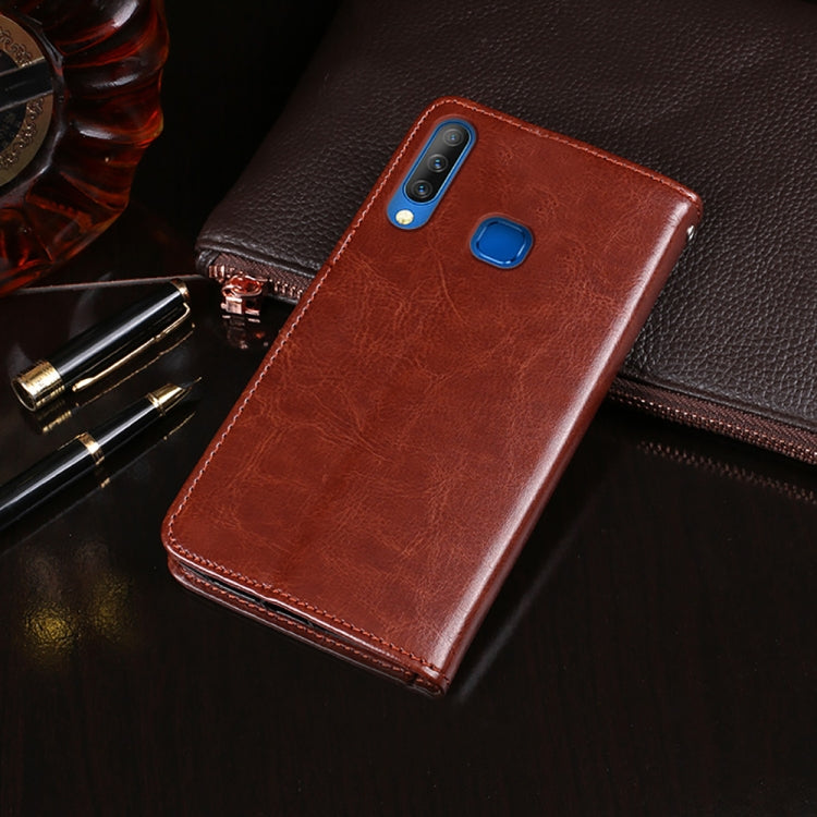 For Infinix S4 idewei Crazy Horse Texture Horizontal Flip Leather Case with Holder & Card Slots & Wallet(White) - Infinix Cases by idewei | Online Shopping UK | buy2fix