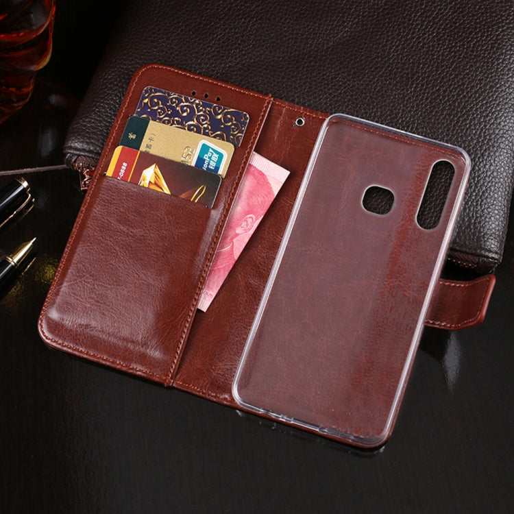 For Infinix S4 idewei Crazy Horse Texture Horizontal Flip Leather Case with Holder & Card Slots & Wallet(White) - Infinix Cases by idewei | Online Shopping UK | buy2fix