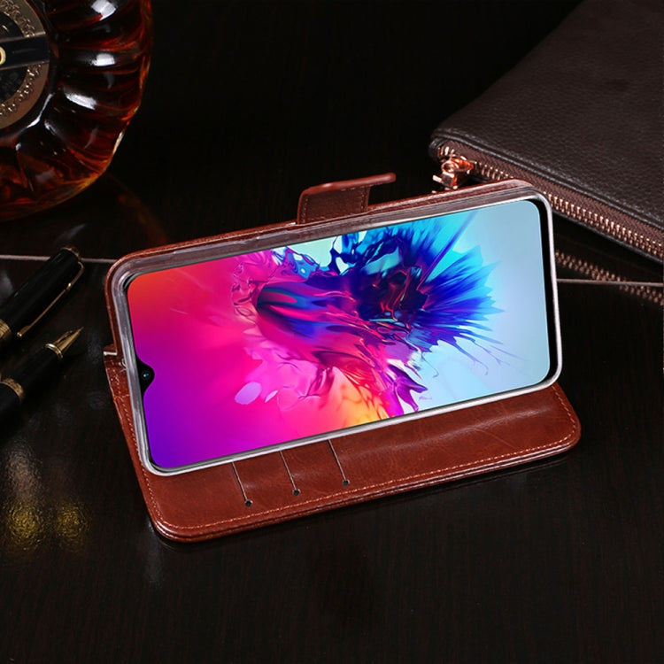 For Infinix Smart 3 Plus idewei Crazy Horse Texture Horizontal Flip Leather Case with Holder & Card Slots & Wallet(Brown) - Infinix Cases by idewei | Online Shopping UK | buy2fix