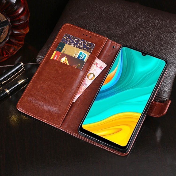 For Huawei Enjoy 10e idewei Crazy Horse Texture Horizontal Flip Leather Case with Holder & Card Slots & Wallet(Red) - Huawei Cases by idewei | Online Shopping UK | buy2fix