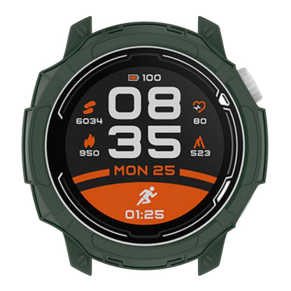 For COROS Pace 2 Armor Hollow TPU Watch Case(Olive Green) - Watch Case by buy2fix | Online Shopping UK | buy2fix