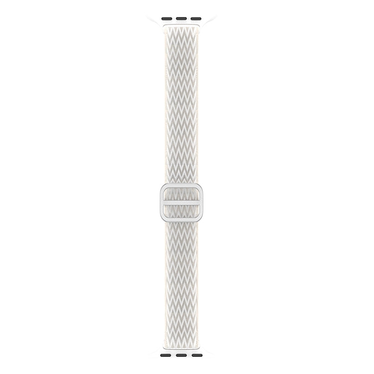 Wave Small Waist Nylon Watch Band For Apple Watch Ultra 49mm&Watch Ultra 2 49mm / Series 9&8&7 45mm / SE 3&SE 2&6&SE&5&4 44mm / 3&2&1 42mm(White) by buy2fix