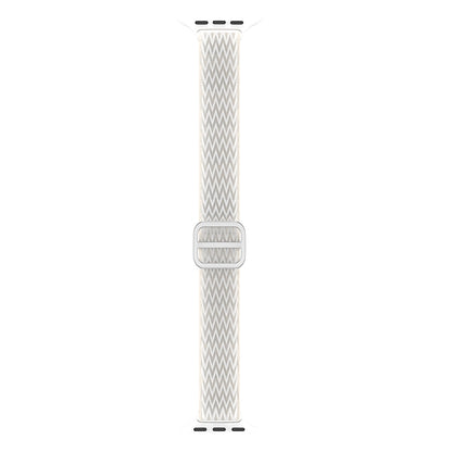 Wave Small Waist Nylon Watch Band For Apple Watch Ultra 49mm&Watch Ultra 2 49mm / Series 9&8&7 45mm / SE 3&SE 2&6&SE&5&4 44mm / 3&2&1 42mm(White) by buy2fix