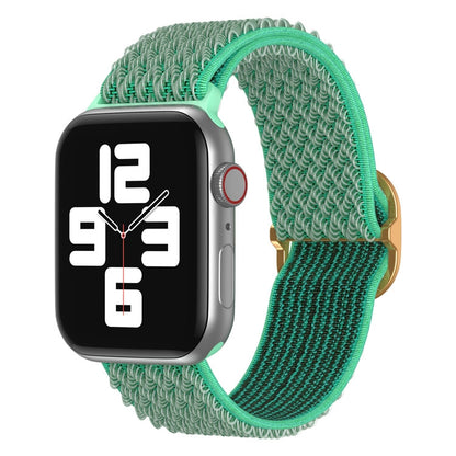 Wave Nylon Watch Band For Apple Watch Ultra 49mm&Watch Ultra 2 49mm / Series 9&8&7 45mm / SE 3&SE 2&6&SE&5&4 44mm / 3&2&1 42mm(Spearmint Green) by buy2fix