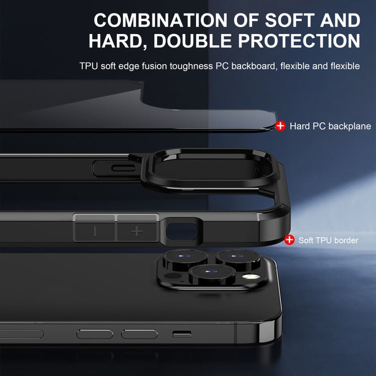 iPAKY Shockproof PC + TPU Protective Phone Case For iPhone 14 Pro Max(Black) - More iPhone Cases by iPAKY | Online Shopping UK | buy2fix