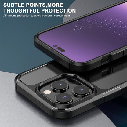 iPAKY Shockproof PC + TPU Protective Phone Case For iPhone 14 Pro(Black) - More iPhone Cases by iPAKY | Online Shopping UK | buy2fix