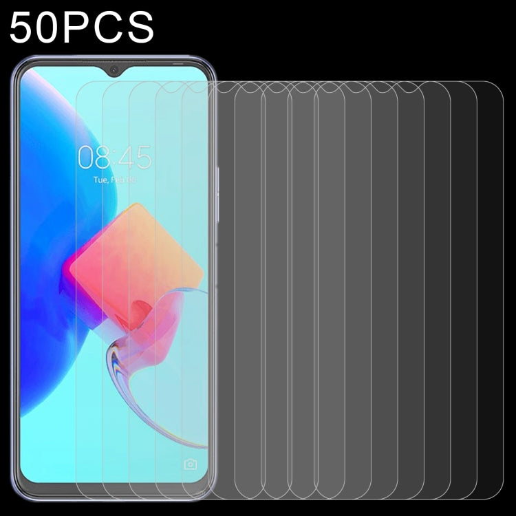 50 PCS 0.26mm 9H 2.5D Tempered Glass Film For Tecno Spark 9T India - Tecno Tempered Glass by buy2fix | Online Shopping UK | buy2fix