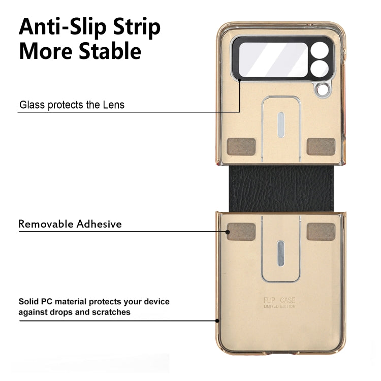 For Samsung Galaxy Z Flip4 5G Colorful Leather + PC Phone Case with Ring(Red) - Galaxy Z Flip4 5G Cases by buy2fix | Online Shopping UK | buy2fix