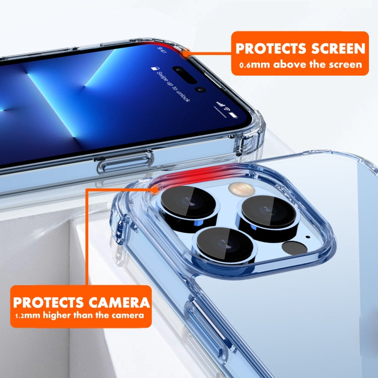 For iPhone 14 Pro Max iPAKY Shockproof PC + TPU Protective Phone Case (Transparent) - iPhone 14 Pro Max Cases by iPAKY | Online Shopping UK | buy2fix
