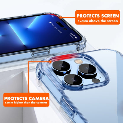 For iPhone 14 Pro iPAKY Shockproof PC + TPU Protective Phone Case(Transparent) - iPhone 14 Pro Cases by iPAKY | Online Shopping UK | buy2fix
