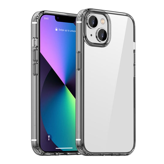 For iPhone 14 iPAKY Shockproof PC + TPU Protective Phone Case (Transparent Black) - iPhone 14 Cases by iPAKY | Online Shopping UK | buy2fix