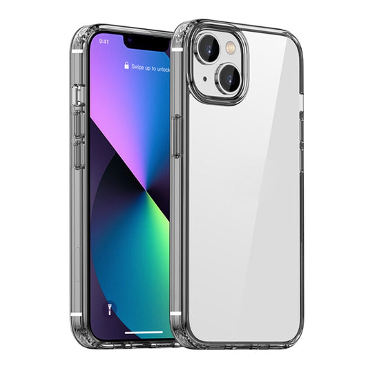 For iPhone 13 iPAKY Shockproof PC + TPU Protective Phone Case(Transparent Black) - iPhone 13 Cases by iPAKY | Online Shopping UK | buy2fix