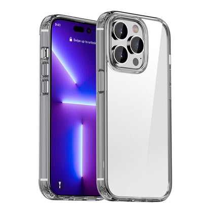 For iPhone 12 / 12 Pro iPAKY Shockproof PC + TPU Protective Phone Case(Transparent Black) - iPhone 12 / 12 Pro Cases by iPAKY | Online Shopping UK | buy2fix
