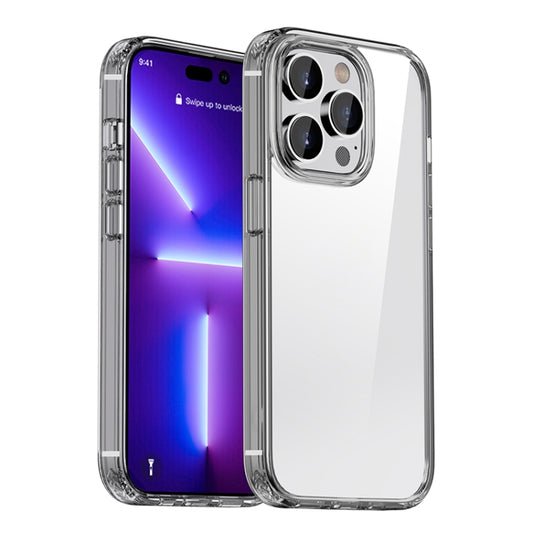 For iPhone 12 / 12 Pro iPAKY Shockproof PC + TPU Protective Phone Case(Transparent Black) - iPhone 12 / 12 Pro Cases by iPAKY | Online Shopping UK | buy2fix