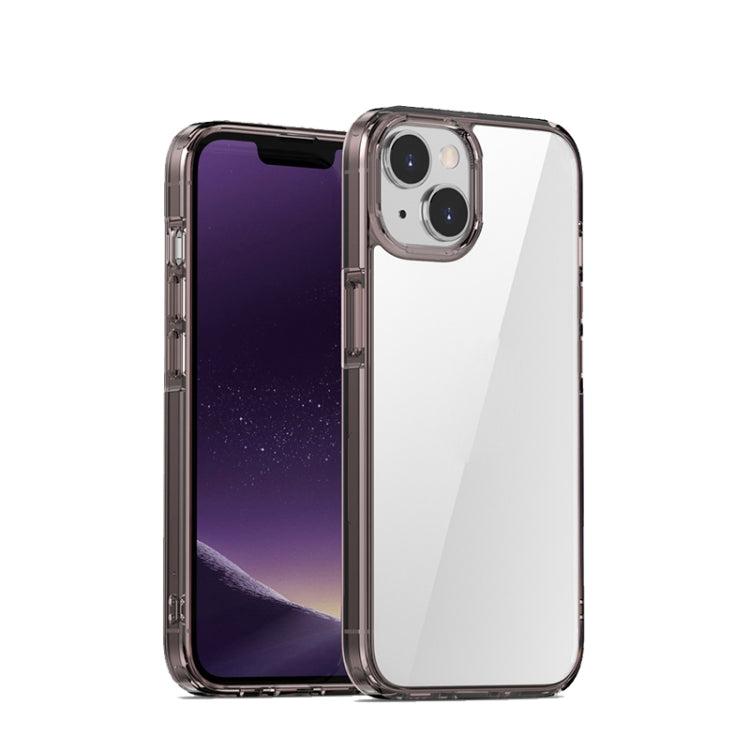 For iPhone 13 iPAKY Aurora Series Shockproof PC + TPU Protective Phone Case(Transparent Black) - iPhone 13 Cases by iPAKY | Online Shopping UK | buy2fix