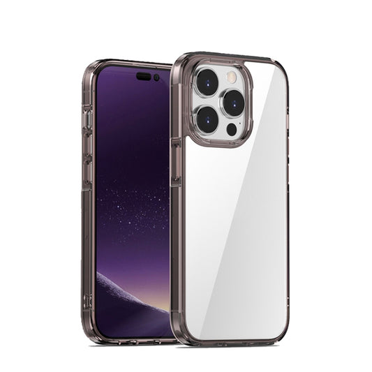 For iPhone 12 Pro Max iPAKY Aurora Series Shockproof PC + TPU Protective Phone Case(Transparent Black) - iPhone 12 Pro Max Cases by iPAKY | Online Shopping UK | buy2fix