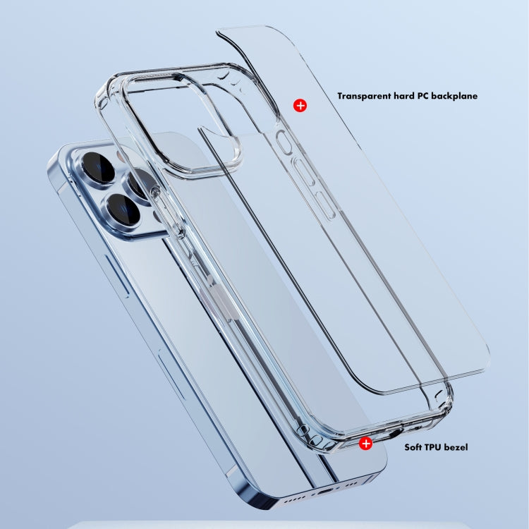 For iPhone 14 Pro Max iPAKY Shockproof PC + TPU Protective Phone Case (Transparent) - iPhone 14 Pro Max Cases by iPAKY | Online Shopping UK | buy2fix