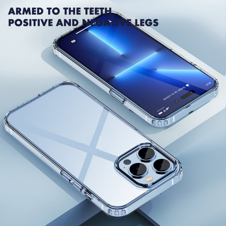For iPhone 14 Plus iPAKY Shockproof PC + TPU Protective Phone Case (Transparent) - iPhone 14 Plus Cases by iPAKY | Online Shopping UK | buy2fix