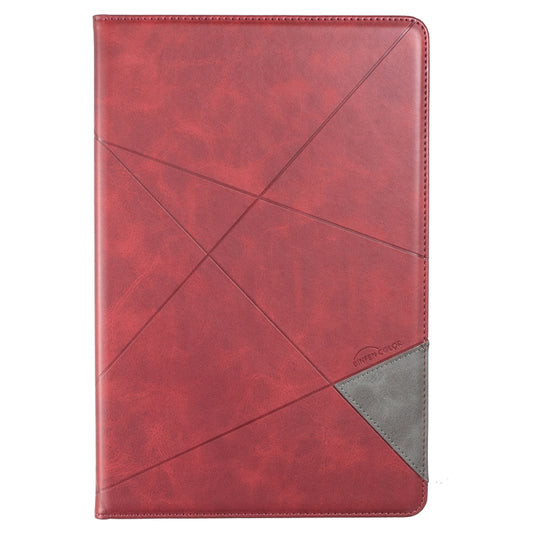 For Samsung Galaxy Tab S8 / Tab S7+ / Tab S7 FE Prismatic Leather Tablet Case(Red) by buy2fix