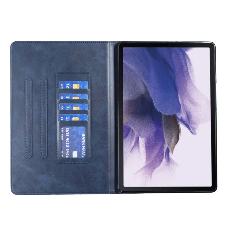 For Samsung Galaxy Tab S8 / Tab S7+ / Tab S7 FE Prismatic Leather Tablet Case(Blue) by buy2fix