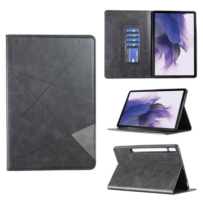 For Samsung Galaxy Tab S8 / Tab S7+ / Tab S7 FE Prismatic Leather Tablet Case(Black) by buy2fix