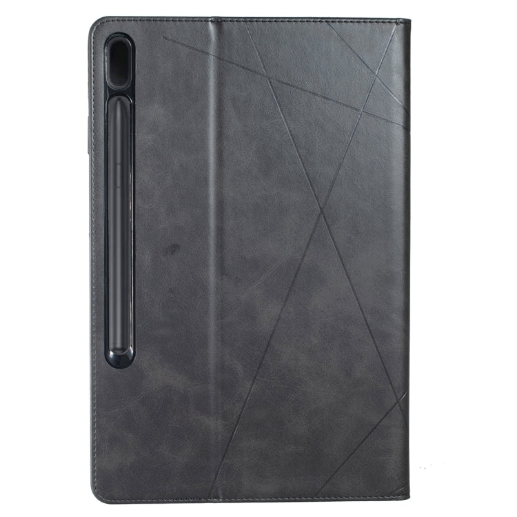 For Samsung Galaxy Tab S8 / Tab S7+ / Tab S7 FE Prismatic Leather Tablet Case(Black) by buy2fix