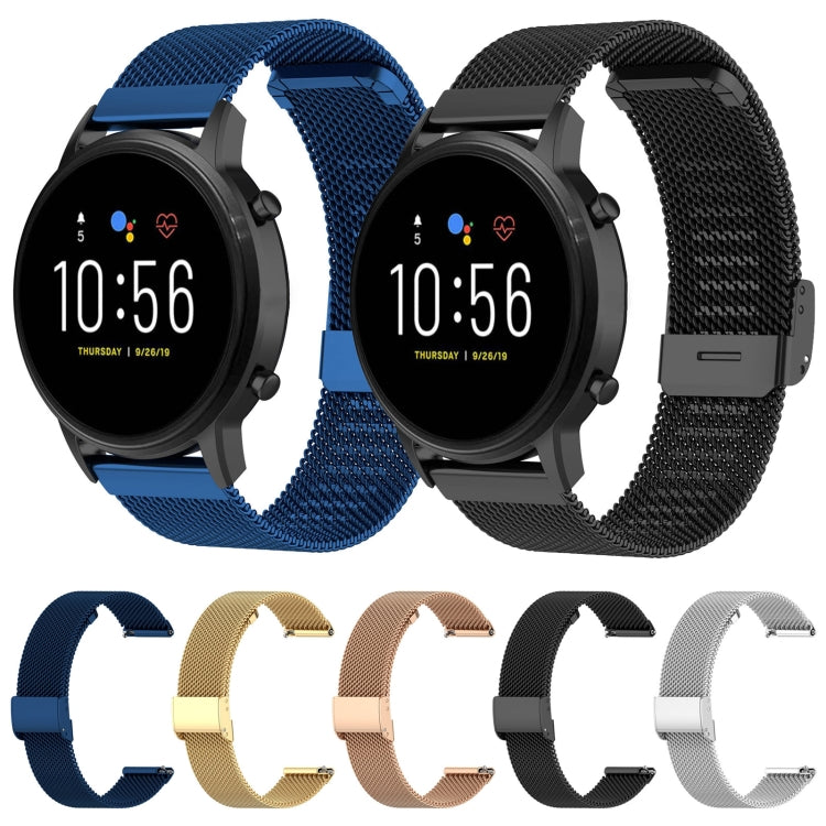 For Honor Watch GS 3 22mm Milan Metal Integrated Buckle Watch Band(Black) by buy2fix