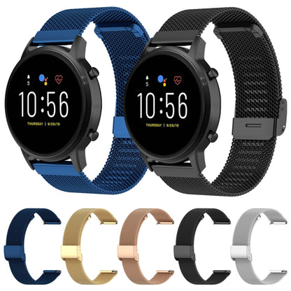 For Honor Watch GS 3 22mm Milan Metal Integrated Buckle Watch Band(Black) by buy2fix