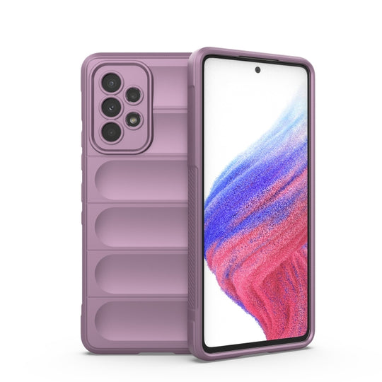 For Samsung Galaxy A53 Magic Shield TPU + Flannel Phone Case(Purple)