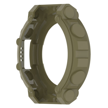 For Amazfit T-Rex 2 Armor Hollow TPU Watch Case(Jungle Green) - Watch Cases by buy2fix | Online Shopping UK | buy2fix