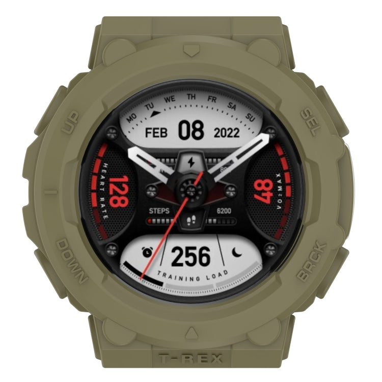 For Amazfit T-Rex 2 Armor Hollow TPU Watch Case(Jungle Green) - Watch Cases by buy2fix | Online Shopping UK | buy2fix
