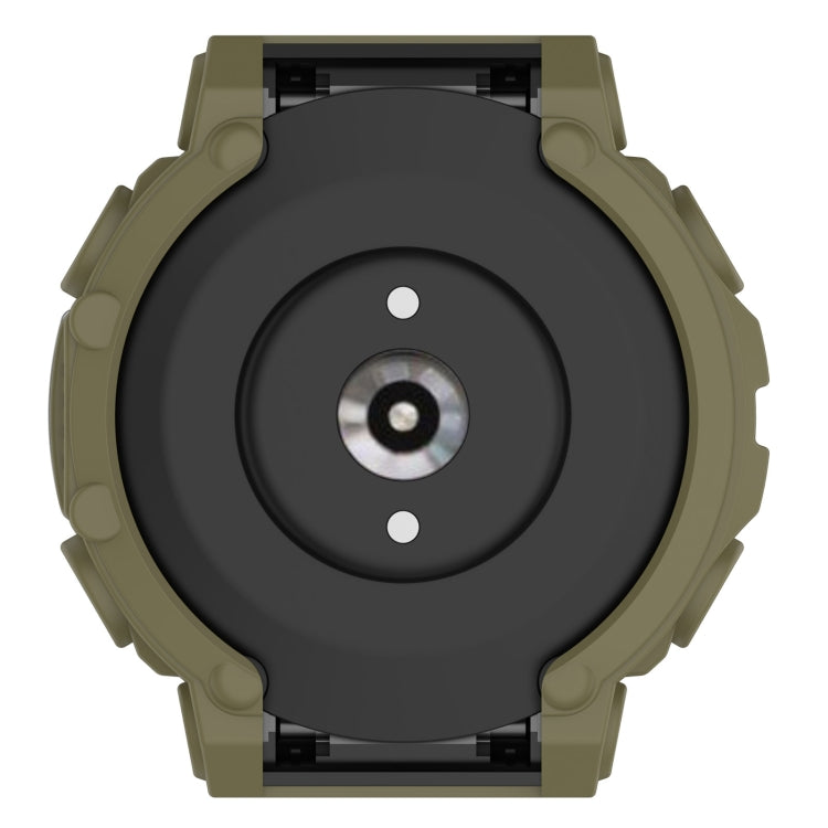 For Amazfit T-Rex 2 Armor Hollow TPU Watch Case(Jungle Green) - Watch Cases by buy2fix | Online Shopping UK | buy2fix