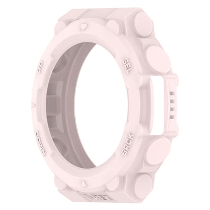 For Amazfit T-Rex 2 Armor Hollow TPU Watch Case(Light Pink) - Watch Cases by buy2fix | Online Shopping UK | buy2fix