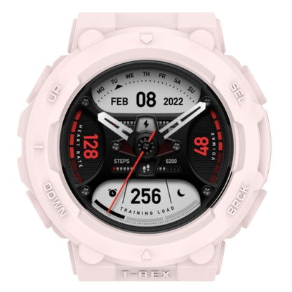 For Amazfit T-Rex 2 Armor Hollow TPU Watch Case(Light Pink) - Watch Cases by buy2fix | Online Shopping UK | buy2fix