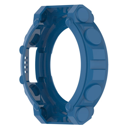 For Amazfit T-Rex 2 Armor Hollow TPU Watch Case(Dark Blue) - Watch Cases by buy2fix | Online Shopping UK | buy2fix