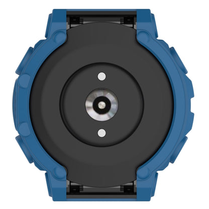 For Amazfit T-Rex 2 Armor Hollow TPU Watch Case(Dark Blue) - Watch Cases by buy2fix | Online Shopping UK | buy2fix