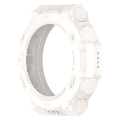 For Amazfit T-Rex 2 Armor Hollow TPU Watch Case(Lvory White) - Watch Cases by buy2fix | Online Shopping UK | buy2fix