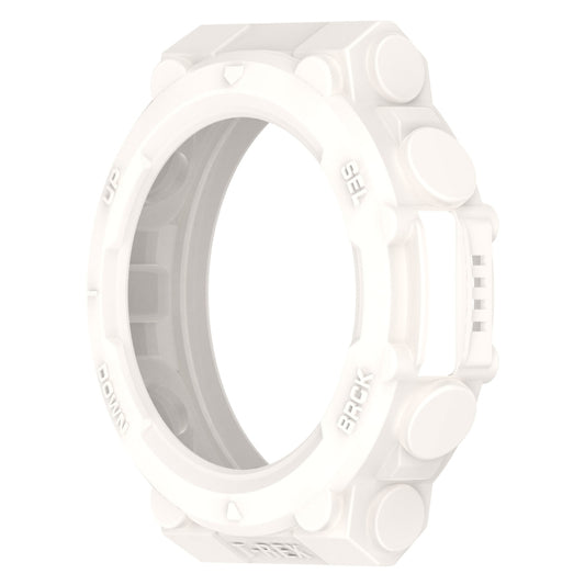 For Amazfit T-Rex 2 Armor Hollow TPU Watch Case(Lvory White) - Watch Cases by buy2fix | Online Shopping UK | buy2fix