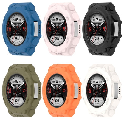 For Amazfit T-Rex 2 Armor Hollow TPU Watch Case(Jungle Green) - Watch Cases by buy2fix | Online Shopping UK | buy2fix