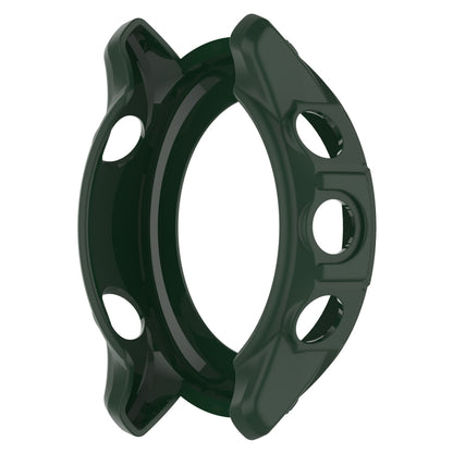For Garmin Forerunner 955 Armor Hollow TPU Watch Case(Olive Green) - Watch Cases by buy2fix | Online Shopping UK | buy2fix