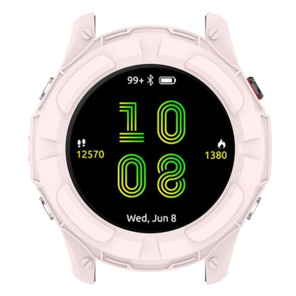 For Garmin Forerunner 955 Armor Hollow TPU Watch Case(Light Pink) - Watch Cases by buy2fix | Online Shopping UK | buy2fix