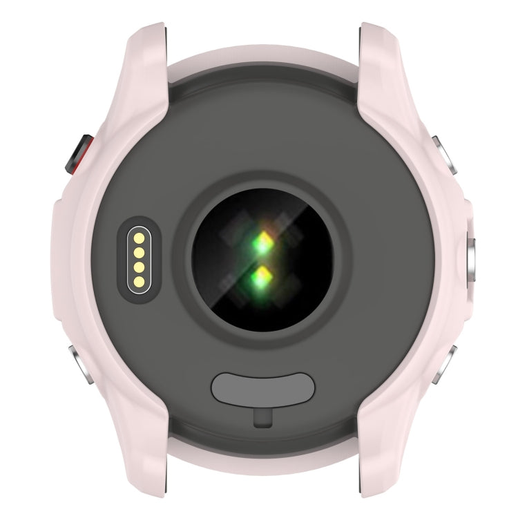 For Garmin Forerunner 955 Armor Hollow TPU Watch Case(Light Pink) - Watch Cases by buy2fix | Online Shopping UK | buy2fix