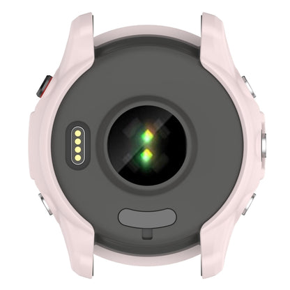 For Garmin Forerunner 955 Armor Hollow TPU Watch Case(Light Pink) - Watch Cases by buy2fix | Online Shopping UK | buy2fix