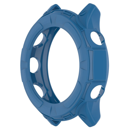 For Garmin Forerunner 955 Armor Hollow TPU Watch Case(Dark Blue) - Watch Cases by buy2fix | Online Shopping UK | buy2fix