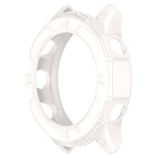 For Garmin Forerunner 955 Armor Hollow TPU Watch Case(Lvory White) - Watch Cases by buy2fix | Online Shopping UK | buy2fix