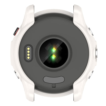For Garmin Forerunner 955 Armor Hollow TPU Watch Case(Lvory White) - Watch Cases by buy2fix | Online Shopping UK | buy2fix