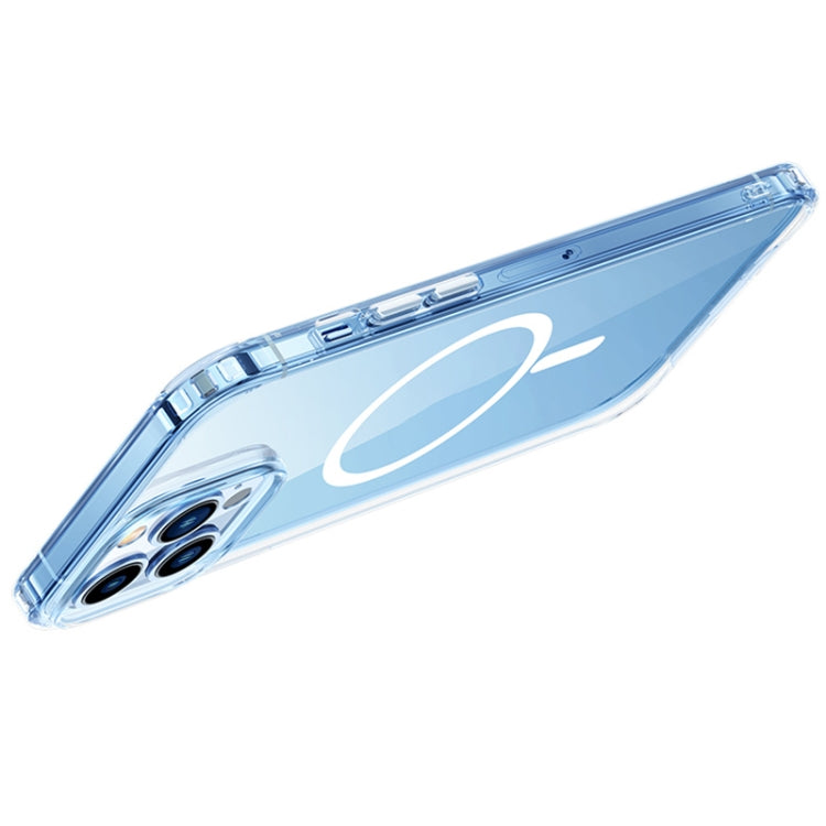 For iPhone 14 Magsafe Magnetic Four Corner Airbags Phone Case (Transparent) by buy2fix