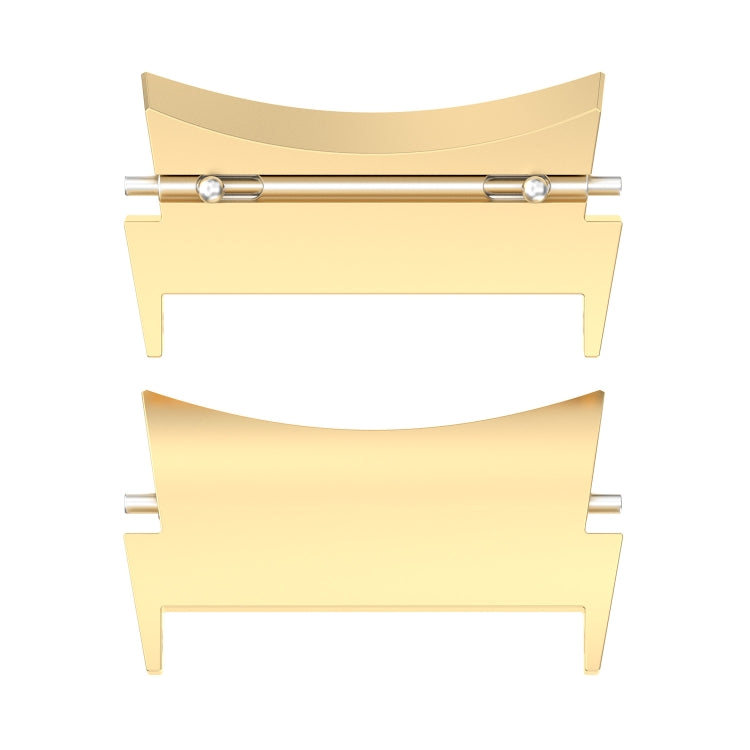 For Samsung Galaxy Watch 5 / Watch 5 Pro / Watch 4 / Watch 4 Classic 1 Pair Universal Metal Watch Band Connectors(Gold) - Other Parts by buy2fix | Online Shopping UK | buy2fix