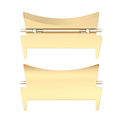 For Samsung Galaxy Watch 5 / Watch 5 Pro / Watch 4 / Watch 4 Classic 1 Pair Universal Metal Watch Band Connectors(Gold) - Other Parts by buy2fix | Online Shopping UK | buy2fix